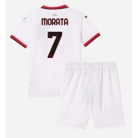 Dječji Nogometni Dres AC Milan Alvaro Morata #7 Gostujuci 2024-25 Kratak Rukav (+ Kratke hlače)